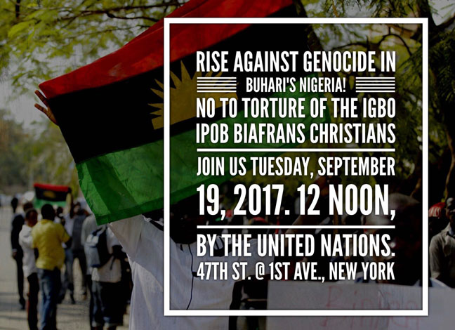 Igbo protest at UN